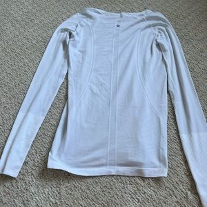 lululemon white long sleeve swiftly tech size 8